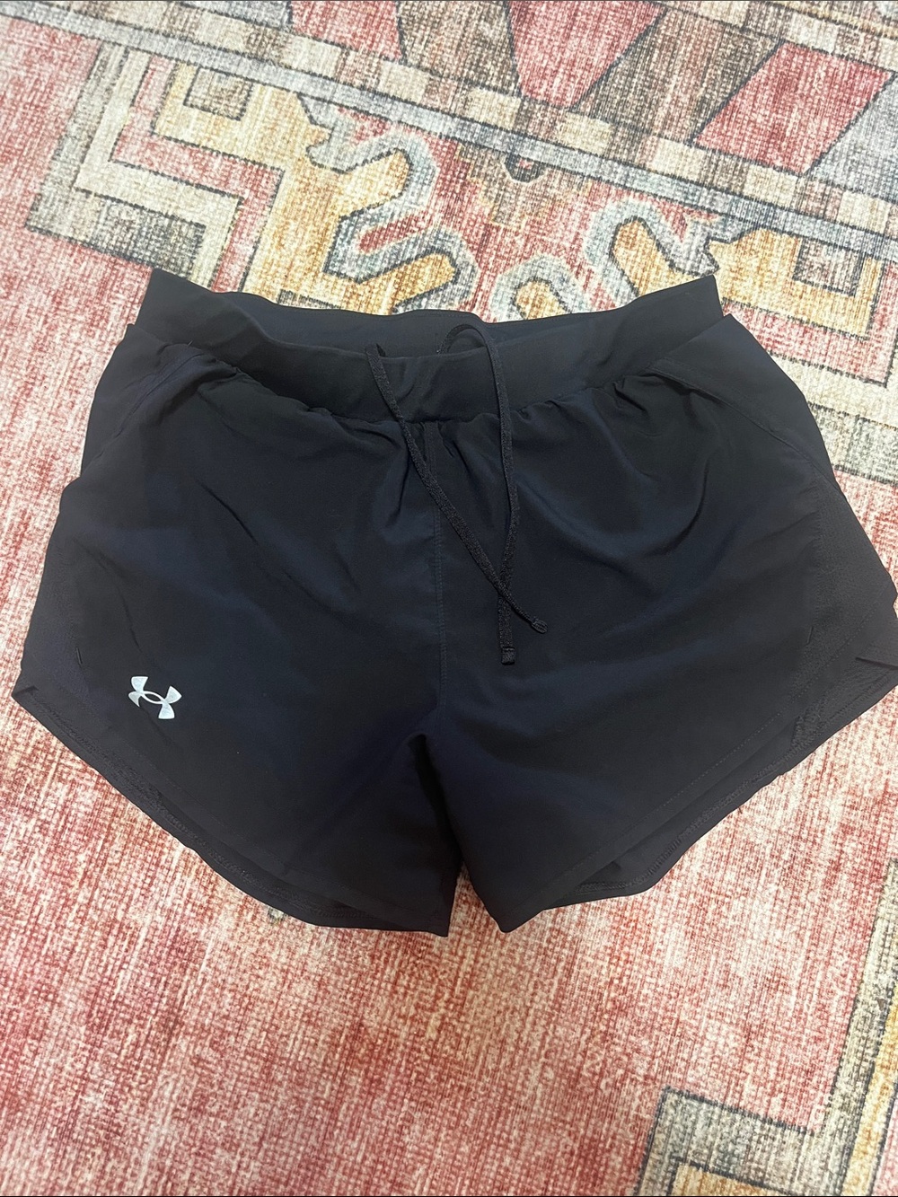 Under Armour Black Women’s Running Shorts with Reflective Logo